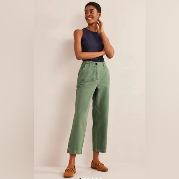 Boden Pants - NWT Boden Casual Cotton Pants in Seaspray, size 10L.